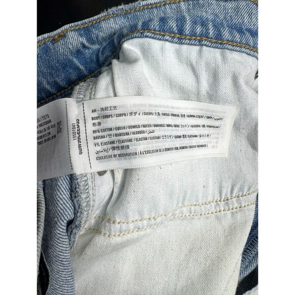 Abercrombie & Fitch Jeans Womens 27/4XS Short Light Wash 90s Relaxed High Rise - Picture 6 of 11